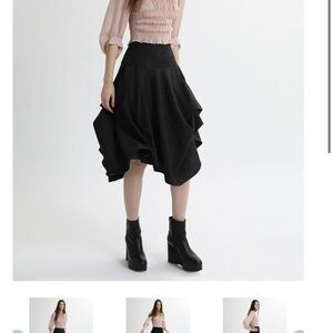 Morgane Le Fay Asymmetrical grey Skirt